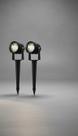 Kit 10 Luminária Espeto Jardim LED 7W Branco Quente