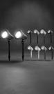 Kit 10 Luminária Espeto LED 7W Branco Quente Jardim