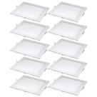 Kit 10 Luminaria Led embutir 18w quadrada Nitrolux 6500k BIV