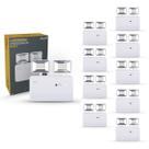 Kit 10 Luminaria Led Emergencia Bloco 5w 6000K Branco Frio Bivolt Cod:ALUT000801 Alut By Avant