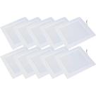 Kit 10 Luminária Plafon LED Quadrado Embutir 24W 4000K (520,0048) - Noll LED
