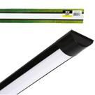 Kit 10 Luminaria Preta 36w Sobrepor Slim 100cm Branco Quente 3000k Kit 10 Luminaria Preta 36w Sobrepor Slim 100cm Branco Quente 3000k