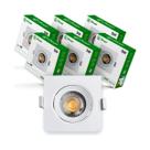 Kit 10 Luminária Teto Spot Led 5w Direcionável Quadrado - Kit 10 Luminária Teto Spot Led 5w Direcionável Quadrado -