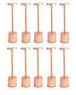 Kit 10 Luminárias de Mesa Candeeiro Led Rose Sem Fio Tutto Home Recarregável