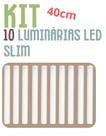 Kit 10 Luminárias LED 40cm Sensor Recarregável USB Armário Corredor Atacado Revenda