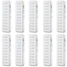 Kit 10 Luminárias Luz De Emergência 30 Leds 2w Bivolt Elgin