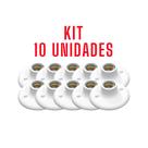 Kit 10 Luminárias Plafonier Plástico Soquete Porcelana E-27