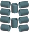 Kit 10 luva lisa pvc cinza 3/4" masster