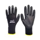 Kit 10 Luva Multitato Tátil Banhada Pu Black ( Pedreiro, mecânico,Eletricista,Servicos Gerais, Logistica,) TAMANHO:G