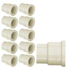 Kit 10 Luva Transição Soldável CPVC Bege Aquatherm Canos Tubo Água Quente Predial De 3/4" 22mm Tigre
