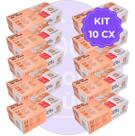 Kit 10 Luvas de Vinil Descartável M sem Pó - Descarpack