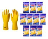 Kit 10 Luvas Látex Limpeza Amarela Multiuso Top Tam M Sanro Kit 10 Luvas Látex Limpeza Amarela Multiuso Top Tam M Sanro