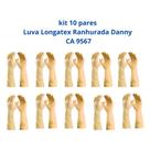 Kit 10 Luvas Limpeza Multiuso Longatex Ranhurada Danny CA 9567 Kit 10 Luvas Limpeza Multiuso Longatex Ranhurada Danny CA 9567