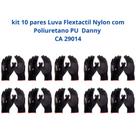 Kit 10 Luvas Segurança Flextactil Nylon Poliuretano PU Preta DA12100 EPI Danny CA 29014 Kit 10 Luvas Segurança Flextactil Nylon Poliuretano PU Preta DA12100 EPI Danny CA 29014