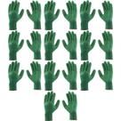 Kit 10 Luvas SN 1009 Látex Corrugado Verde Super Safety CA 31895 Tamanho:T9Cor:Verde