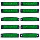 Kit 10 Luz de Cortesia e Navegação 12v Com 6 Leds Para Barco Lancha Caiaque Iate Náutica Carretinha Caminhão