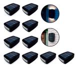 Kit 10 Luz Jardim Led Prova Dágua Casa Muro Cerca Decoração