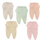 Kit 10 Macacão Bebê Caneladinho Liso Com Pé Menina Sophie -