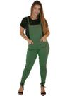 Kit 10 Macacões Jardineira Feminino Bengaline Com Bolso