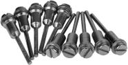 Kit 10 mandril Hastes 3.2mm para discos de corte micro retifica e furadeira manual