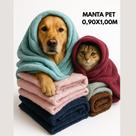 Kit 10 Mantas Pet 0,90x1,00m Microfibra Quentinha Fofinha Gato e Cachorro