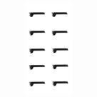 Kit 10 Mão Francesa Apoio Para Bandeja 30cm Slg Gôndolas New Plus Preto - sa Gôndolas Kit 10 Mão Francesa Apoio Para Bandeja 30cm Slg Gôndolas New Plus Preto - sa Gôndolas