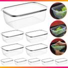Kit 10 Marmita Potes 350ml / 700ml / 3,6 Litros Bpa Free Alimentos Organizadores De Congelador