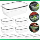 Kit 10 Marmita Potes BPA FREE Alimentos Organizadores De Congelador 350ml / 700ml / 3,6L