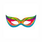 Kit 10 Máscaras de Carnaval em Papel Couchê 250g 20x6cm com Elástico