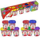 Kit 10 Massas Divertidas Brinquedo Massinha Tutti Frutti