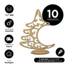 Kit 10 MDF Árvores de Natal Cru Enfeite Natalino