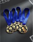 Kit 10 Medalhas Para Futebol de Campeão para Premiação 50mm Honra ao Mérito Com Fita Azul