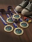 Kit 10 Medalhas Para Skate Campeão 6cm Com Cordão Premium