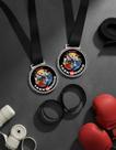 Kit 10 Medalhas Para Taekwondo Premiação 50mm Com Fita Preta