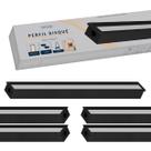 Kit 10 metros Perfil p/ Led Embutir Aluminio Risque Nano 5x2m 13x10mm Preto Cod: 338251628-5 Deluxe Kit 10 metros Perfil p/ Led Embutir Aluminio Risque Nano 5x2m 13x10mm Preto Cod: 338251628-5 Deluxe