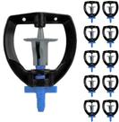 Kit 10 Microaspersor Bailarina MF2 160 LPH Ideal para Hortas, Jardins e Estufas