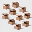 Kit 10 mini baús madeira porta objetos jóias bijuterias biju anéis