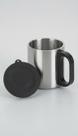 Kit 10 Mini Canecas Aço Inox 180ml Com Tampa