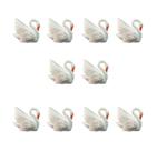 Kit 10 mini Cisne Brancos Maquetes, Mini Mundos, Terrário