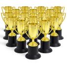Kit 10 Mini Troféu Dourado Decorativo 9,5cm Doces Festas Aniversário Lembrancinhas Prêmio Miniatura