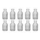 Kit 10 Mini Vaso Decorativo de Vidro 10 cm Solitário Flores Decoração Mesa