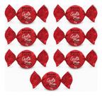 Kit 10 Minitrufas Gato Mia Chocolate Ao Leite Brasil Cacau