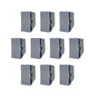 Kit 10 Modulo Interruptor Paralelo Cinza Pial Plus+ 611011CZ