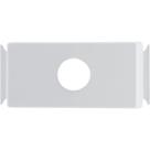 Kit 10 modulo tampo furo antena banheiro 9,5mm aria branco tramontina