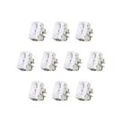 Kit 10 Módulo Tomada 10A-250V PB Branco Sleek Margirius 16049