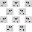 Kit 10 Modulo Tomada Para Telefone Branco Rj11 Tramontina