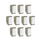 Kit 10 Modulos Interruptor Simples Branco Zeffia Pial 680150