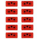 Kit 10 Módulos para Tomada Tramontina Aria 2P+T 20A Vermelho Kit 10 Módulos para Tomada Tramontina Aria 2P+T 20A Vermelho