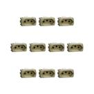 Kit 10 Modulos Tomada 10A Miluz S3B70343 Dourado Schneider
