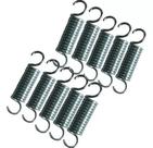 Kit 10 Molas De Aço Carbono Zincado 8cm Para Mini Jump Cama Elástica Profissional